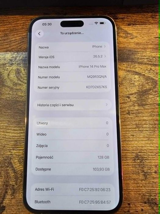Apple Iphone 14 Pro Max 128Gb Złoty/Bateria 87%/Gwarancja/SklepGSM/Lwsk