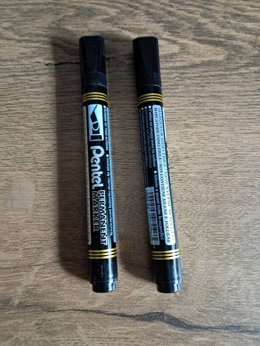 2x Marker permanentny Pentel N860 – czarny