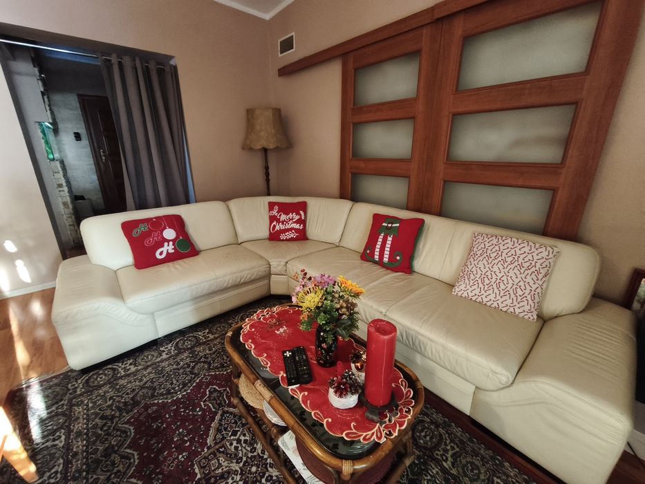 Kanapa narożnik skóra naturalna