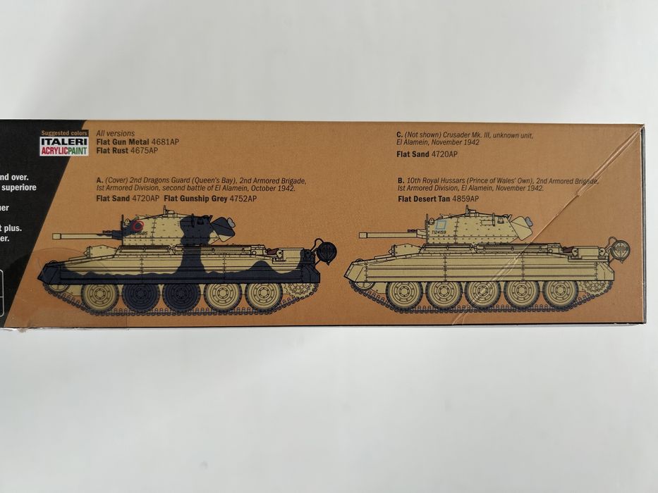 Czołg Crusader Mk.lll El Alamein model Italeri 6592