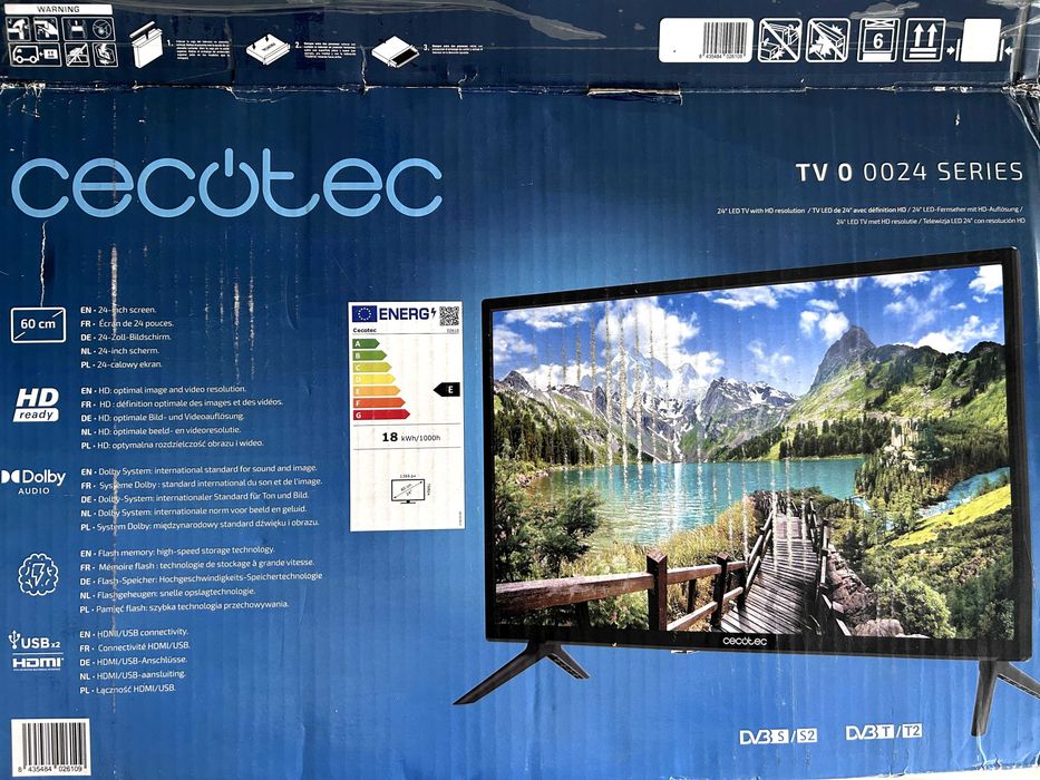 Tv Led 24” Com Resolução Hd, Sistema Dolby | NOVA na caixa