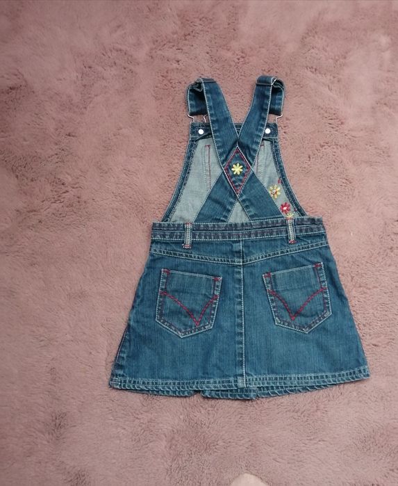 Spódnica next jeans na szelkach rozmiar 92/98