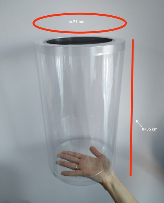 Terrarium - tuba hodowlana z wentylacją - solidna, bezpieczna