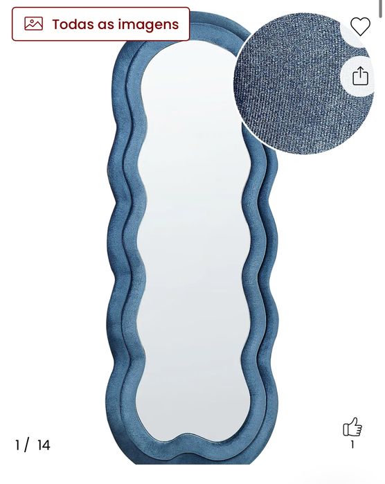 Espero de veludo azul
