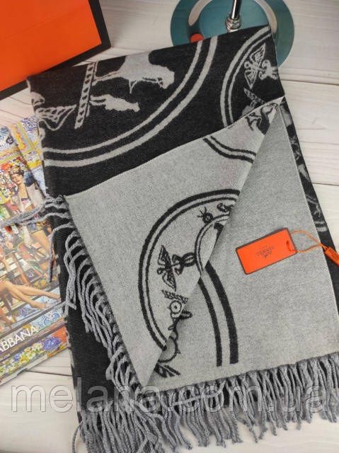 Теплый шарф палантин платок жіночий шарф хустка