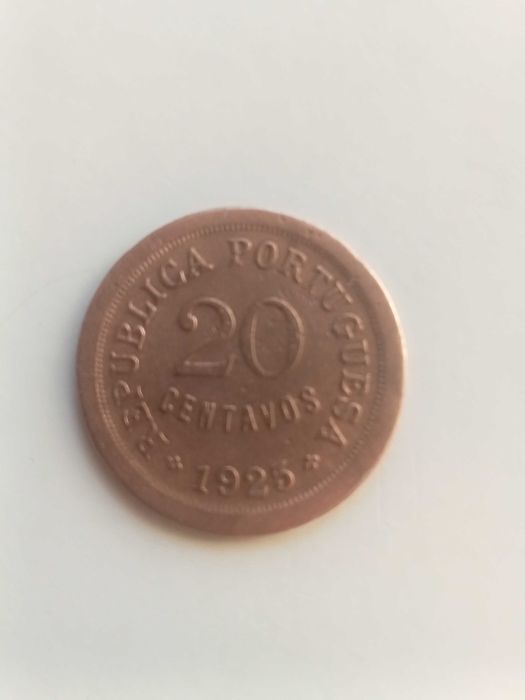 Moeda de 20 Centavos Portugal 1925 – MBC+ | Peça de Coleção
