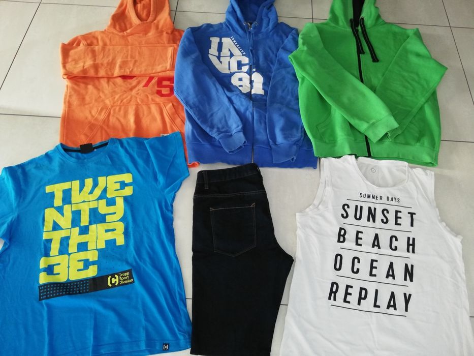 Paka, zestaw ubrań młodzieżowych, męskich, chłopięcych rozm. L