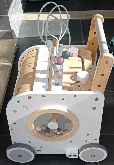 Carinho de marcha com travões em madeira [Vertbaudet]