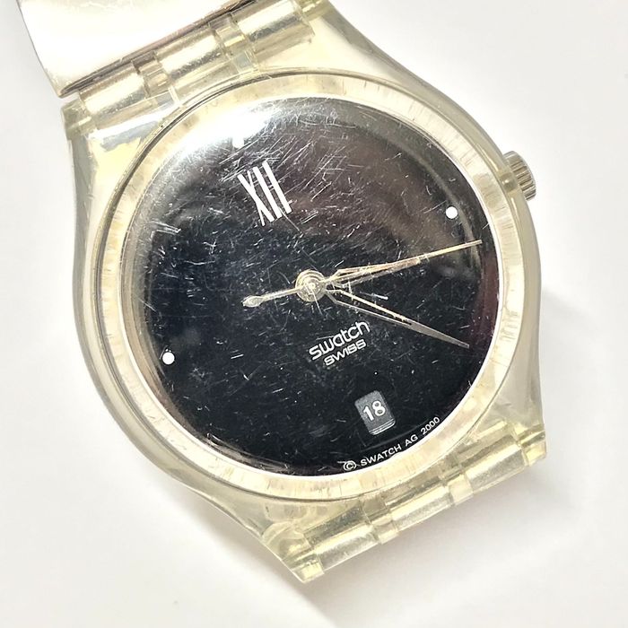 SWATCH Zegarek damski sport BRANSOLETA elastyczna