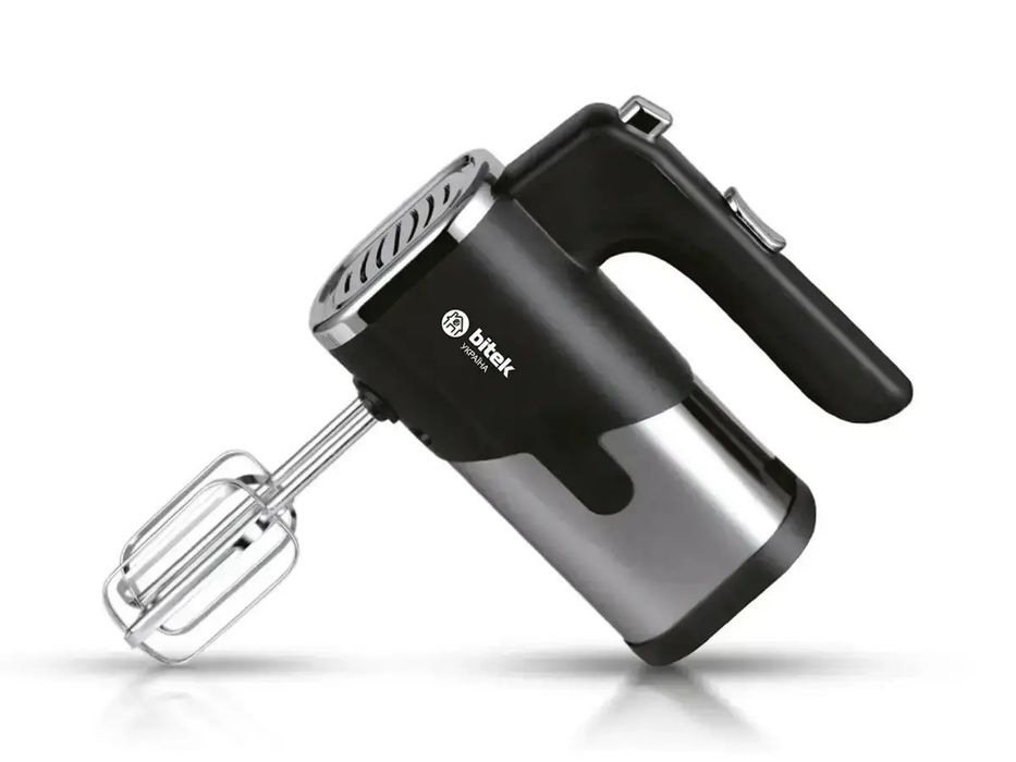 Міксер ручний 1200Вт BITEK BT-6630 5 швидкостей, 4 насадки