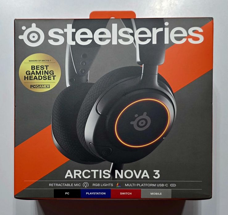 Słuchawki  gamingowe STEELSERIES ARCTIS NOVA 3, cena okazyjna-obniżona, stan idealny!!!