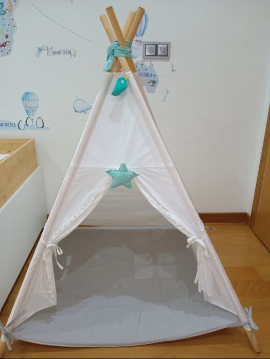 Tenda tipi/Montessori verde água