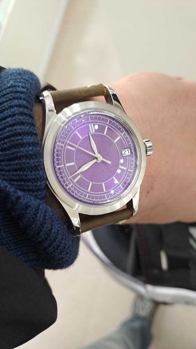 Relógio automático Boderry vintage vidro safira 38mm NOVO