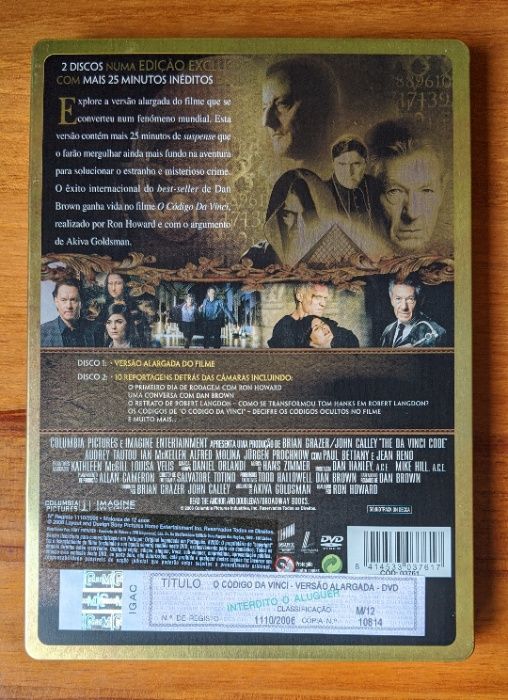 The Da Vinci Code - Extended Version - Movie on 2 DVDs64740683016833121