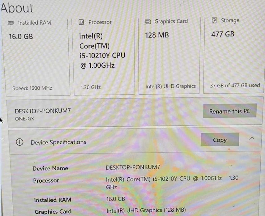 Micro Netbook Laptop ONE-GX1