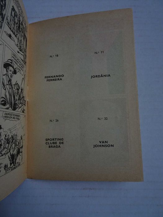 Livro Revista Alvo nº 72 com cromos Braga Jordânia Fernando Ferreira