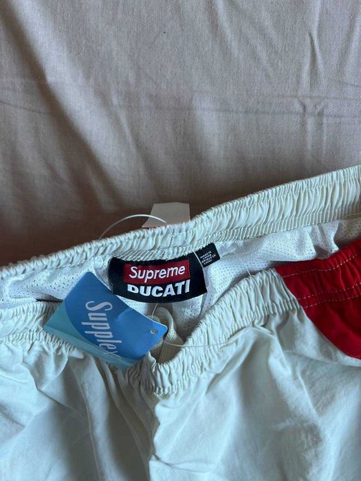Supreme spodnie Ducati cream white track pants xl nowe