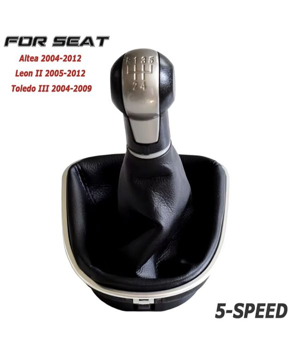 Manete SEAT alavanca mudanças punho moca fole Leon,Toledo,Altea,Ibiza