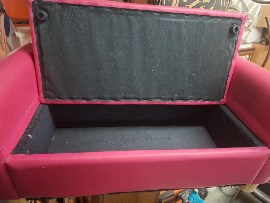 Sofá infantil rosa