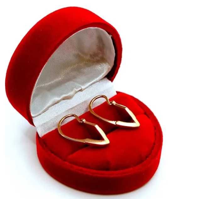 Złote kolczyki wiszące romby pr.583 W:3,73gr InterSKLEP