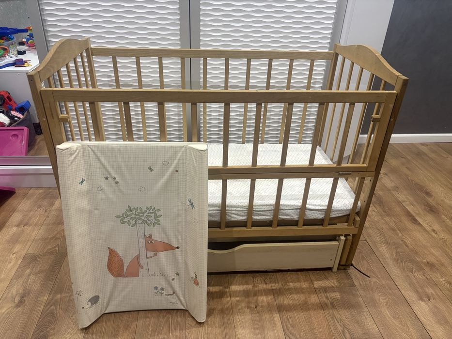 Дитяча кроватка  з ортопедичним матрасом