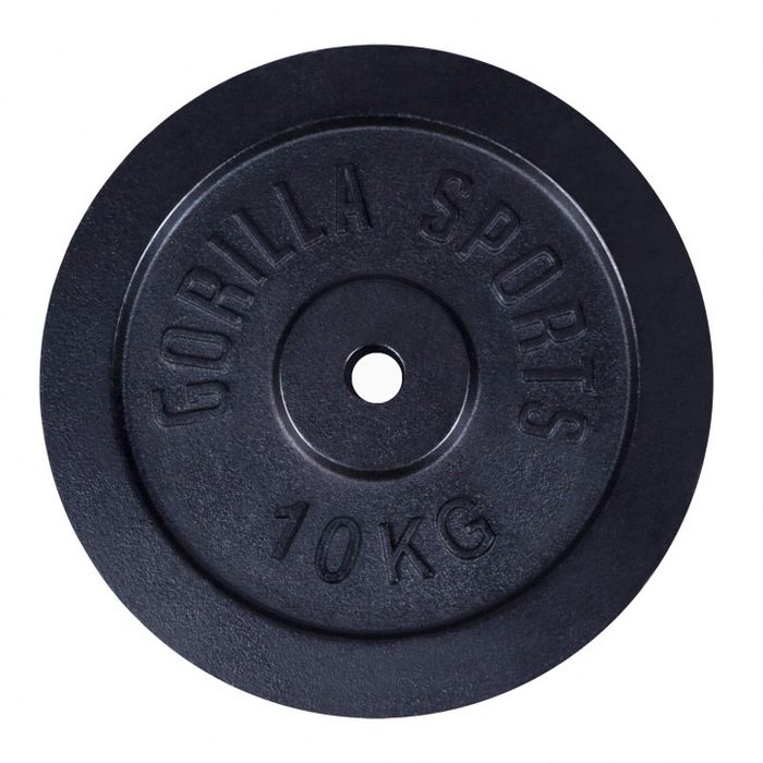 Obciążenie żeliwne 2x 10kg, czarne 30mm