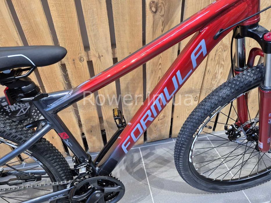 Алюмінієвий велосипед Formula F-1 AL 27.5" DD CS рама-16" червоно-сіри