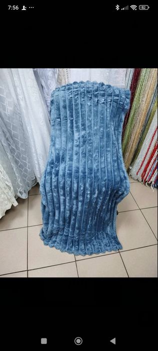 Плед шарпей.покривало велюр.євро.півторачка.смужка.полоска 6 см і 4 см