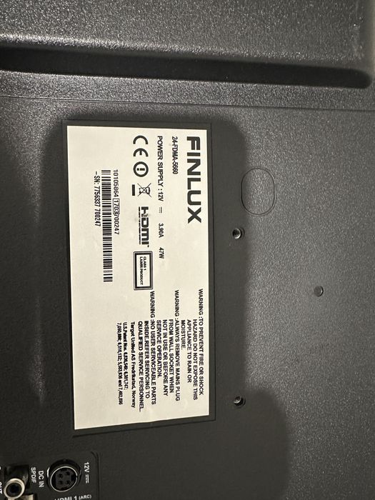 Tv Finlux 24” DVD Smart 12v DC