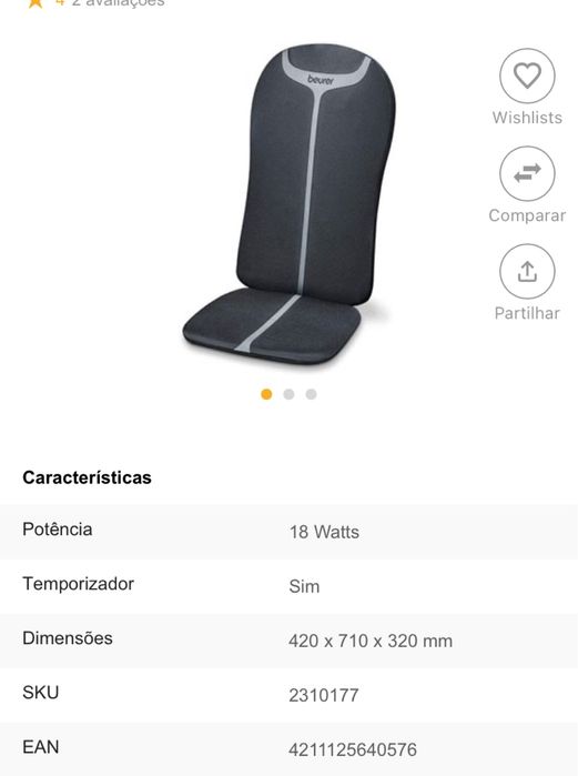 Esteira de Massagem Beurer Shiatsu MG 205