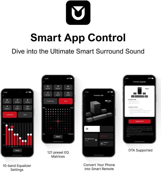 Poseidon D80 7.1 Soundbar