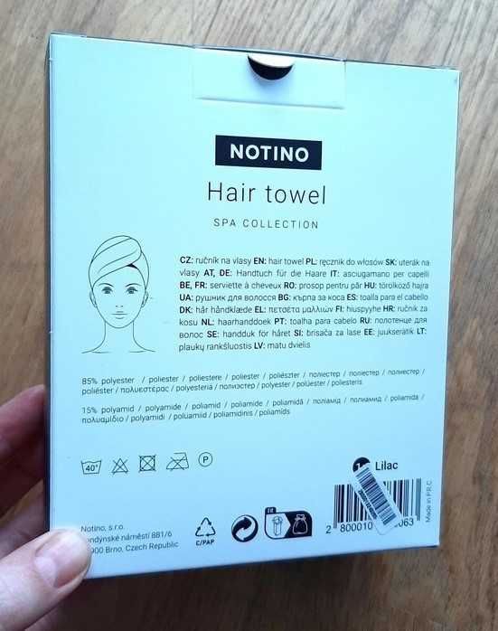 nowy ręcznik na głowę do włosów turban
