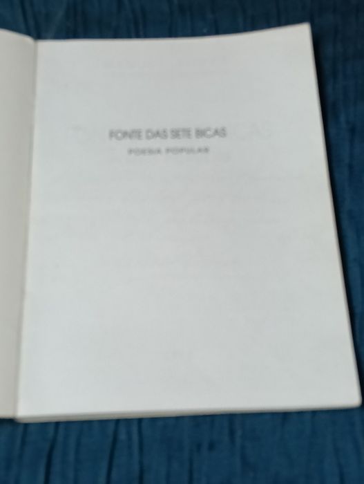 Livro Fonte das Sete Bicas  , Poesia Popular
