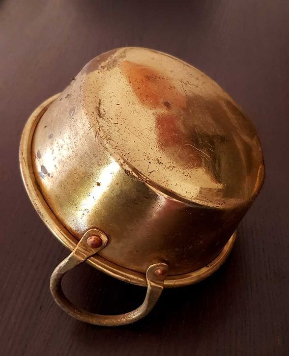 Caçarola tradicional (Alentejo) em latão com pegas