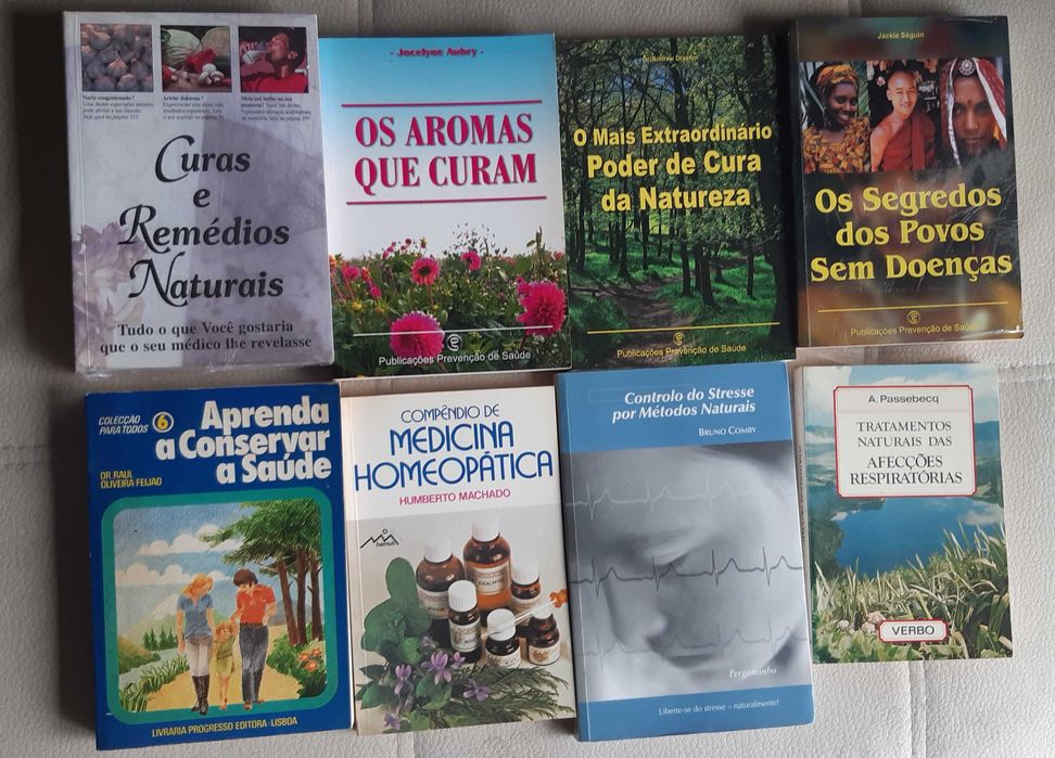 Lote livros sobre Plantas Medicinais,Aromáticas e Tratamentos Naturais