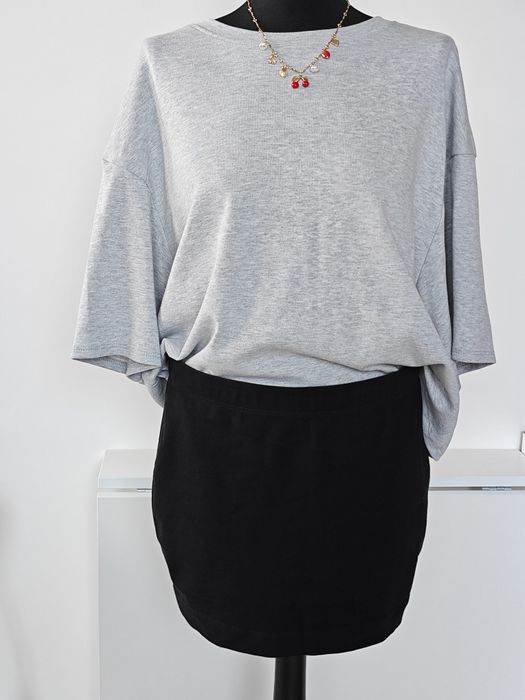 Czarna mini spódnica bawełniana z gumą w pasie Esmara L/XL
