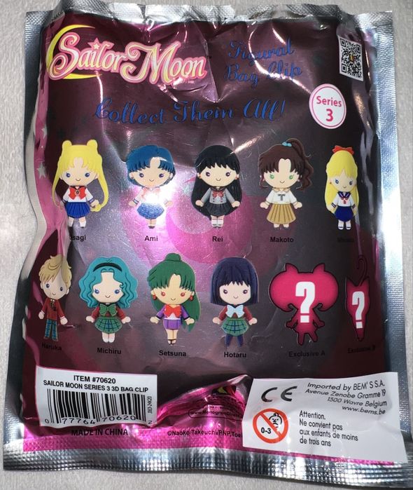 Figurka breloczek Rei Sailor Moon 3D Foam Bag Clip, series 3