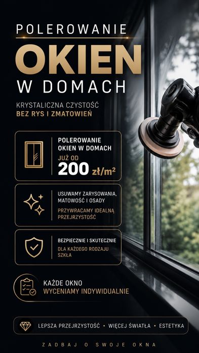 Renowacja, polerowanie szyb