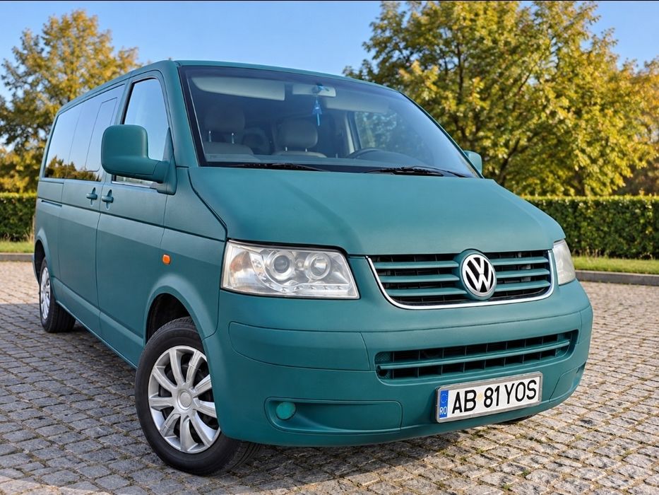 В наявності! Volkswagen Transporter T5. 1,9 TDI. 34.000 грн/місяць. Тільки для діючих військових ЗСУ.  Довга база,  9 місць