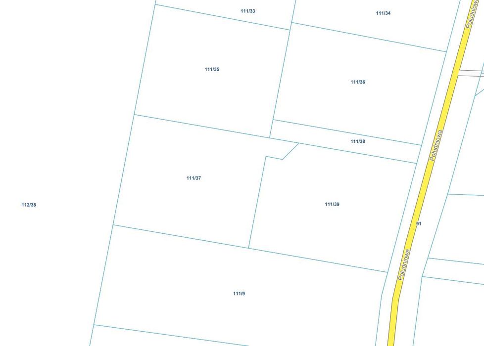 Działka budowlana 1100 m² | Łosia Wólka | media | MPZP