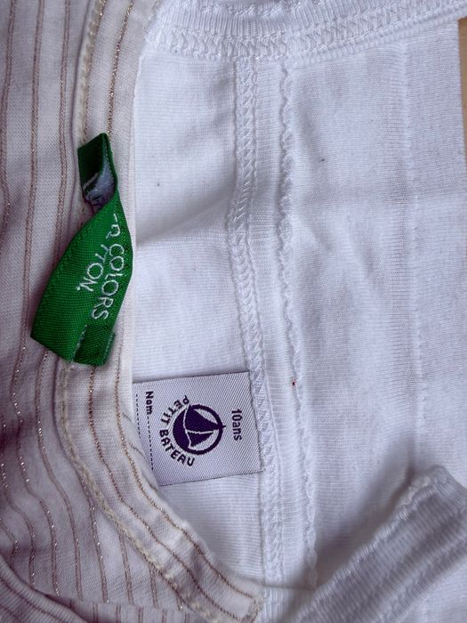 15 bluzek m.in. Benetton, Mayoral rozmiar 130-140