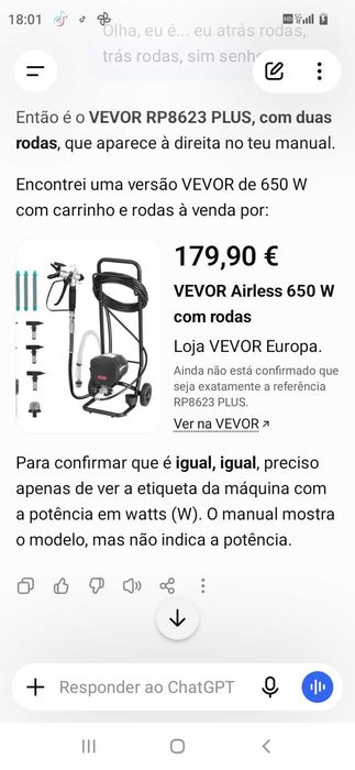 Máquina de Pintura 179€. Oportunidade