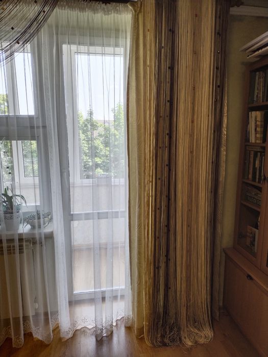 Штори для зали з декором (без тюлі)