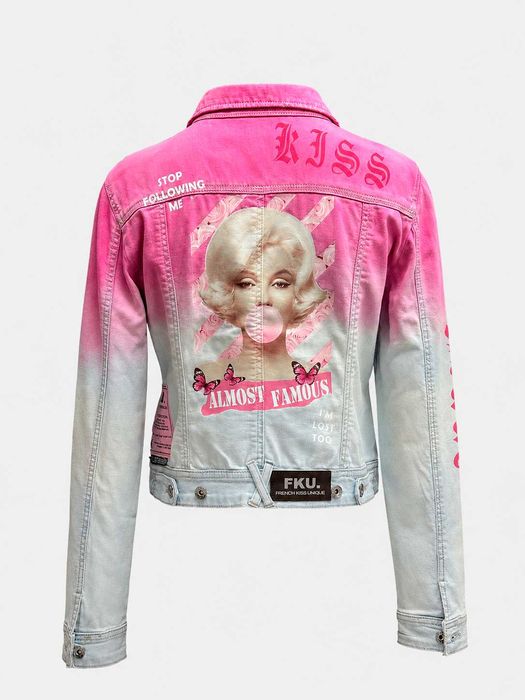Casaco Exclusivo Upcycled – Peça Única (1 of 1) – Casaco Personalizado FKU “Marilyn Monroe - Almost Famous”
