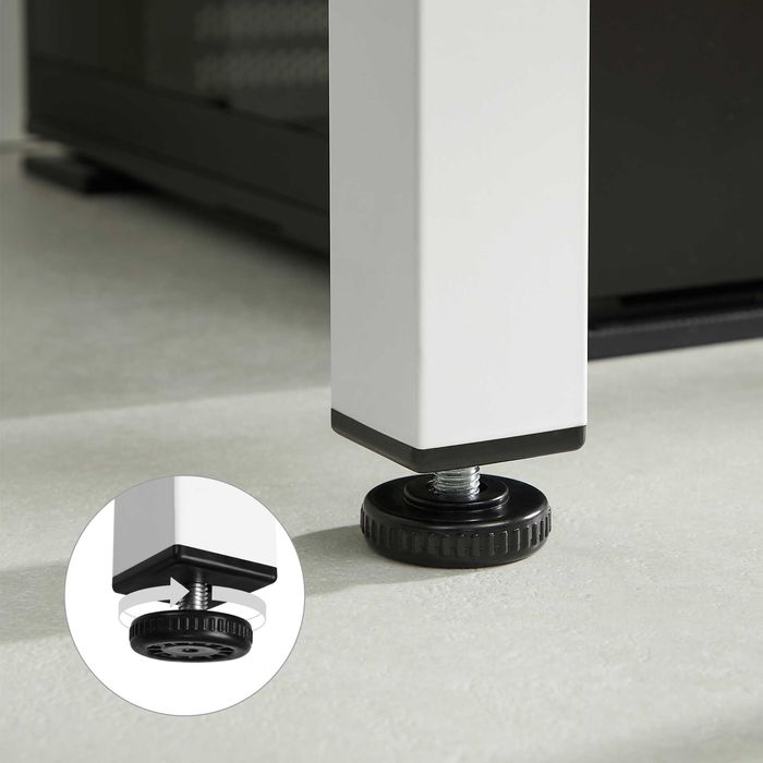 NOWY Stół z małymi wadami Biały Stelaż Jasny Blat Metalowy LOFT Okazja