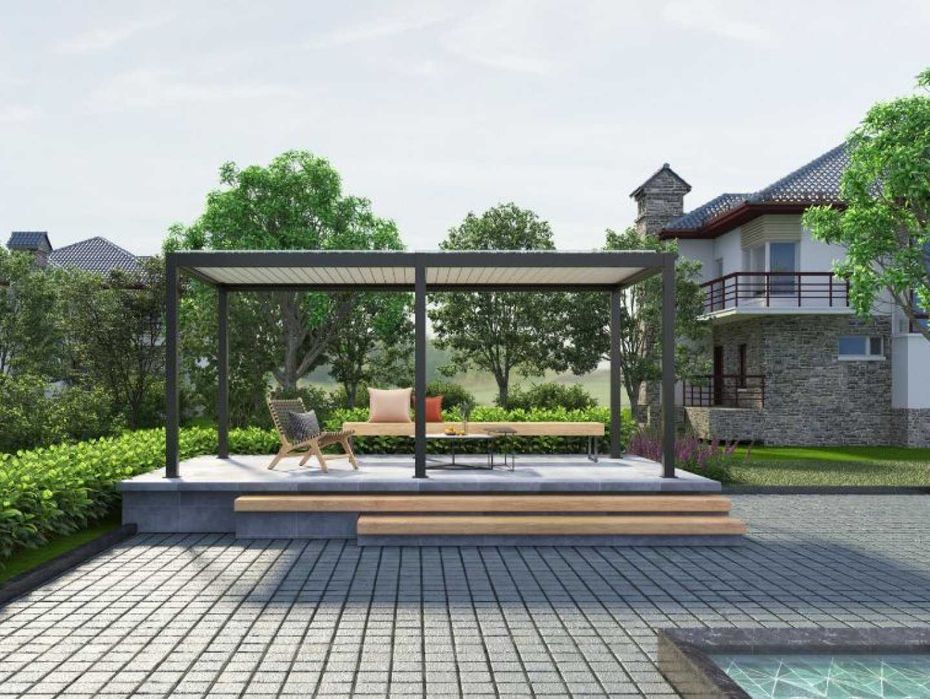 Pergola Aluminiowa 3x6 premium z silnikiem