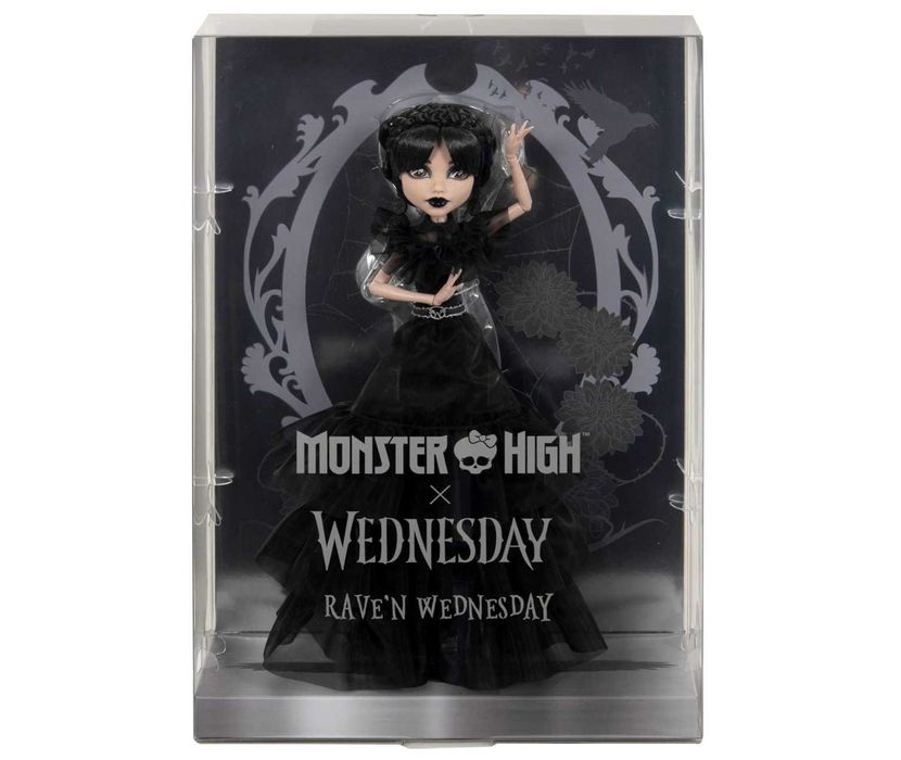 Колекційна лялька Monster High X Wednesday Венздей Танці Rave'N HXJ03 Монстр Хай Кукла