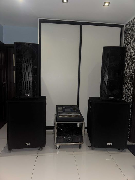 LDM GD3-1012PRO, LDM PST-618, końcówka mocy along a10,mixer yamaha 03d