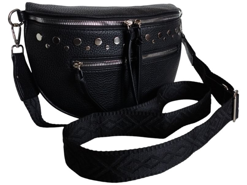 Nerka Damska Na Ramię, Torebka Damska Listonoszka, Saszetka, Czarny