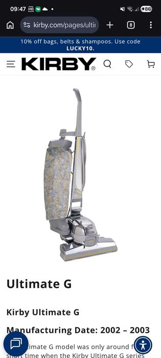Aspirador KIRBY Ultimate G